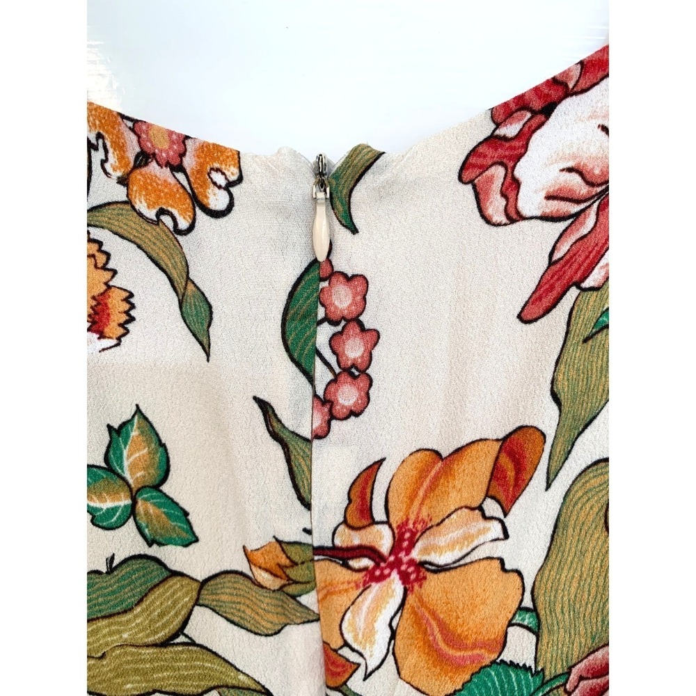 Zara Woman Floral Jumpsuit Wide Leg Romantic Strappy Romper / Size M - Picture 7 of 14